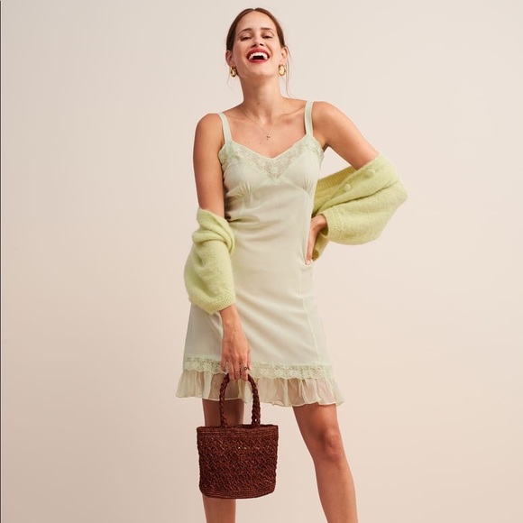 Rouje Dresses & Skirts - NWT Rouje Carole slip dress size 34 in green